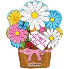 Mothers Day Flower Pot Junior Shape foil balloon 