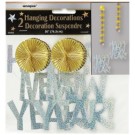 Happy New Year Prismatic Hanging Decorations