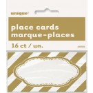 Place Cards Gold 16pk