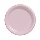 Light Pink Plastic Lunch Plates Pk25