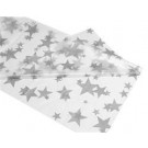 Tablecover Rectangle Clear with Silver Stars