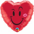 Naughty Smile & Kiss 18" Foil Balloon