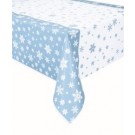 Snowflakes Tablecover Blue with White Snowflakes