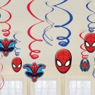 Spiderman Hanging Swirl Decorations