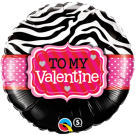 To My Valentine 18" Foil Balloon