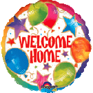 Welcome Home Celebration 18" foil balloon