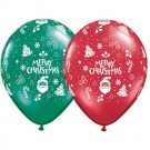 Merry Christmas Ornaments 5"/12cm printed latex balloons