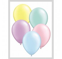 17"/40cm latex balloons Metallic/Pearl