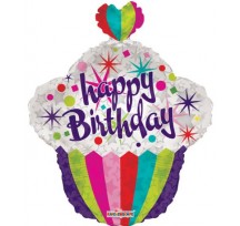  Birthday Cupcake Cupcake 22" Foil Balloon