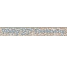 25th Anniversary Prismatic Silver Foil Banner