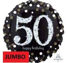 Sparkling Birthday 50th JUMBO 28" (71cm)  Anagram Foil