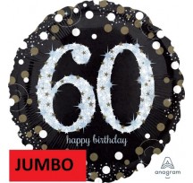 Sparkling Birthday 60th JUMBO 28" (71cm)  Anagram Foil