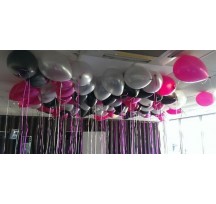 50 Metallic/Pearl Helium Filled Balloons