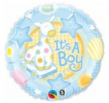 It's A Boy Soft Giraffe 18" Foil Balloon