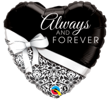 Always & Forever Heart 18" Foil Balloon