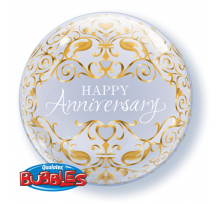 Happy Anniversary Classic  22" Bubble Balloon