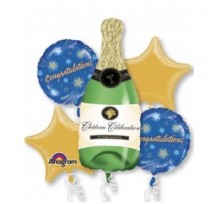 Congratulations Champagne Foil Balloon Bouquet Kit