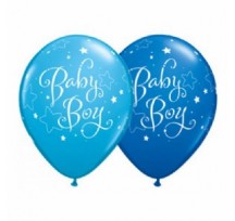 Baby Boy Stars 11"/28cm Printed Helium Balloon 