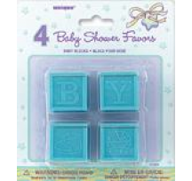 Baby Shower Favors - Blocks - Blue