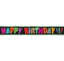 Happy Birthday Infinite Foil Banner