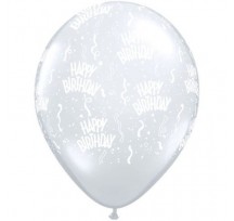 Happy Birthday Clear 16"/40cm  Printed Balloons
