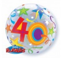 40 Brilliant Stars 22" Bubble Balloon