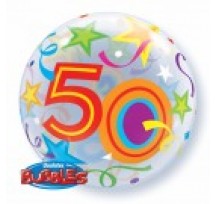 50 Brilliant Stars 22" Bubble Balloon