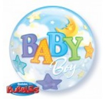 Baby Boy 22" Bubble Balloon