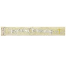 Joyous Christening foil banner 