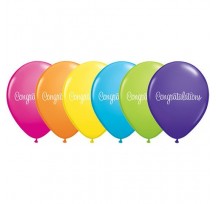 Congratulations Classy Script 11"/28cm printed balloons
