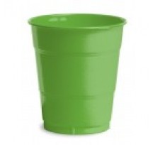 Disposable Plastic Cups Lime Green