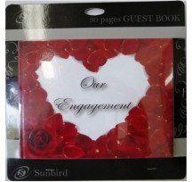 Engagement Roses Guest Book 30 pages