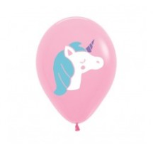 Unicorn Fashion Pink 12"/30cm Printed Balloon 