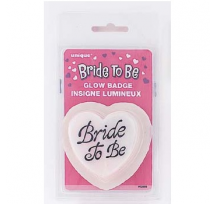 Bride to Be Party Favour - Glow Heart Badge 