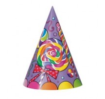 Candy Party Hats 8 pack balloons