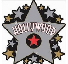 Hollywood Star Cutout 15"/ 38cm