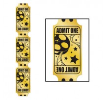 Admit One Jointed Foil Golden Ticket Pull Down 1.8m