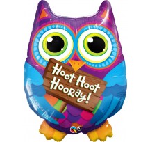 Hoot Hoot Hooray Supershape Foil Balloon