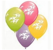 Horse Racing 28cm printed latex balloons