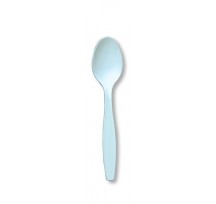 Light Blue Plastic Spoons P25