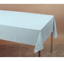 Light Blue Plastic Tablecloth Rectangle