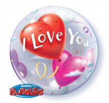 I Love You Heart 22" Bubble Balloon