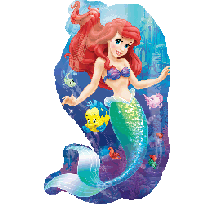 Little Mermaid & Friends Foil Supershape (28'' x 34'')