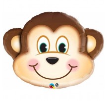 Mischievious Monkey 35" Shape Foil Balloon