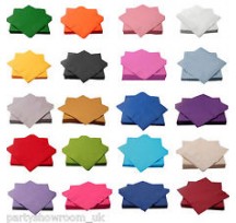 2ply Dinner Napkins - Assorted Colours