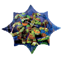 Teenage Mutant Ninja Turtles (35" x 29") Foil Supershape