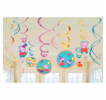 Peppa Pig Swirl Decorations