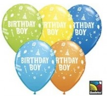 Birthday Boy Printed Helium Latex Balloon 