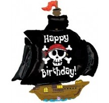 Pirate Ship Birthday 46" Supershape Foil