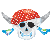 Pirate Party Skull Supershape